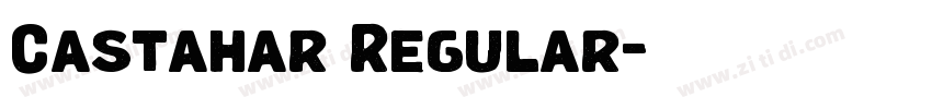 Castahar Regular字体转换